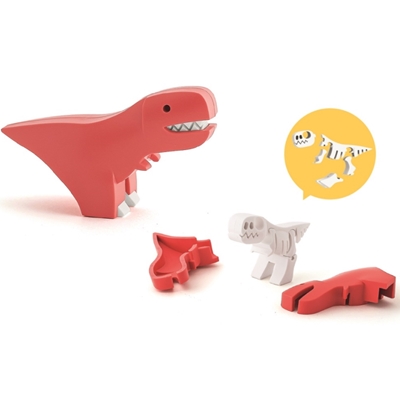 Zdjęcie Halftoys Magnetyczny Składany Dinozaur T-Rex z Książeczką