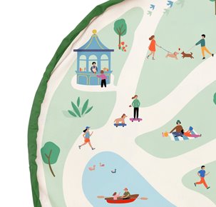 Play&Go NOOMAD OUTDOOR Worek na Zabawki i Mata do Zabawy 2w1 Parc