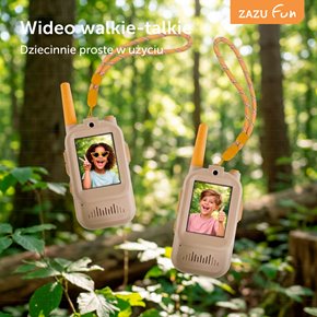 Zazu Fun Video Walkie Talkie dla Dzieci Beige