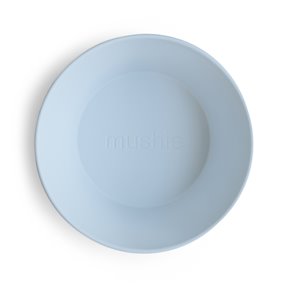 Mushie Miseczki dla dzieci okrągłe 2-pak Powder Blue
