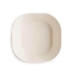 Mushie Miseczki dla dzieci kwadratowe 2-pak Ivory